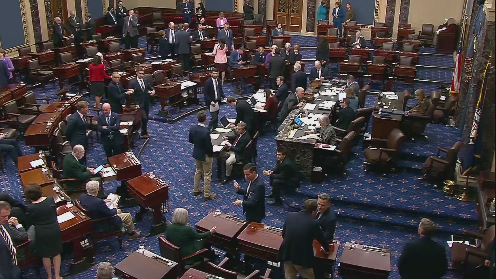 The Senate passed a six-month spending bill just hours before the midnight deadline.