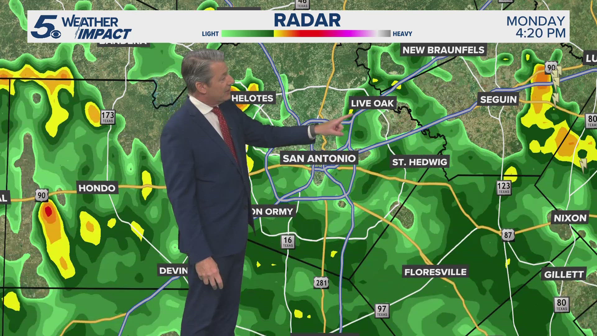 While not everywhere will see rain, localized heavy rain is possible., especially south of I-10. 
