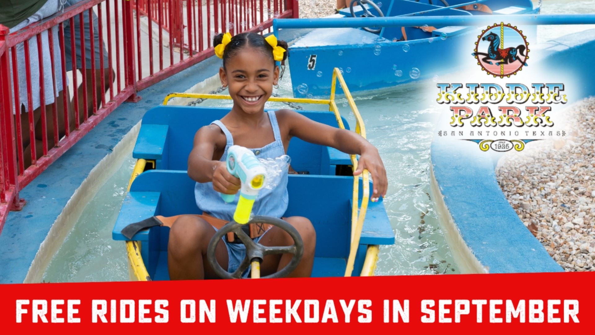 Unlimited free rides weekdays at Kiddie Park