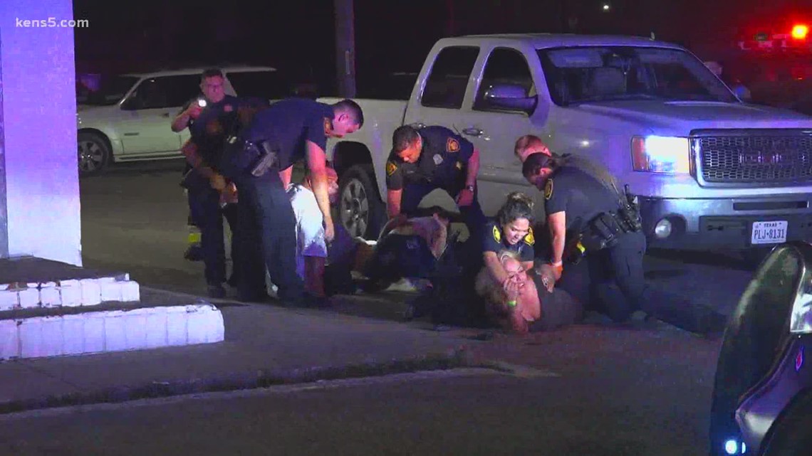 Video from overnight shooting shows police detaining shooting victim in