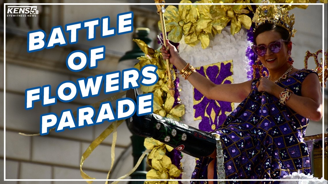 VIDEO: Watch the iconic floats, people in the Battle of Flowers Parade