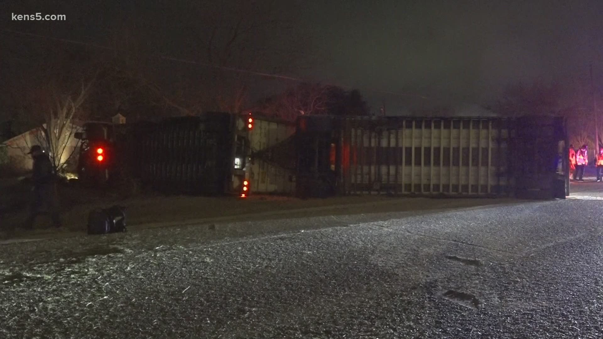 The access road of 410 at Roosevelt closed for a few of hours.