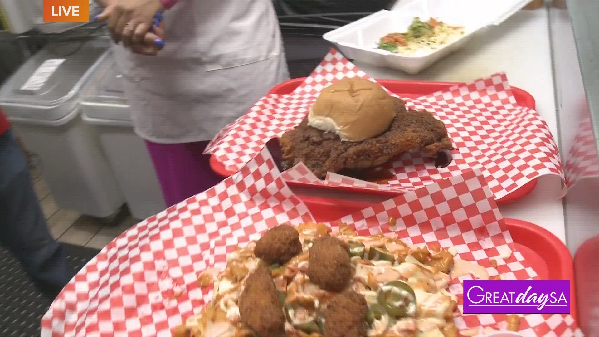 Clarke is at Krazy Katsu to help cook up crispy chicken sandwiches & a teriyaki chicken bowl.