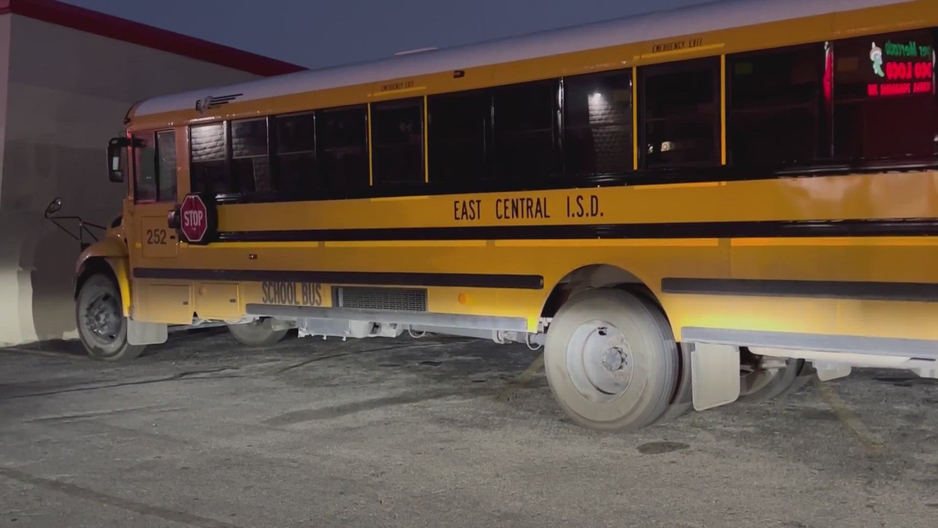 Officials with East Central ISD woke up to a missing school bus on Thursday morning.