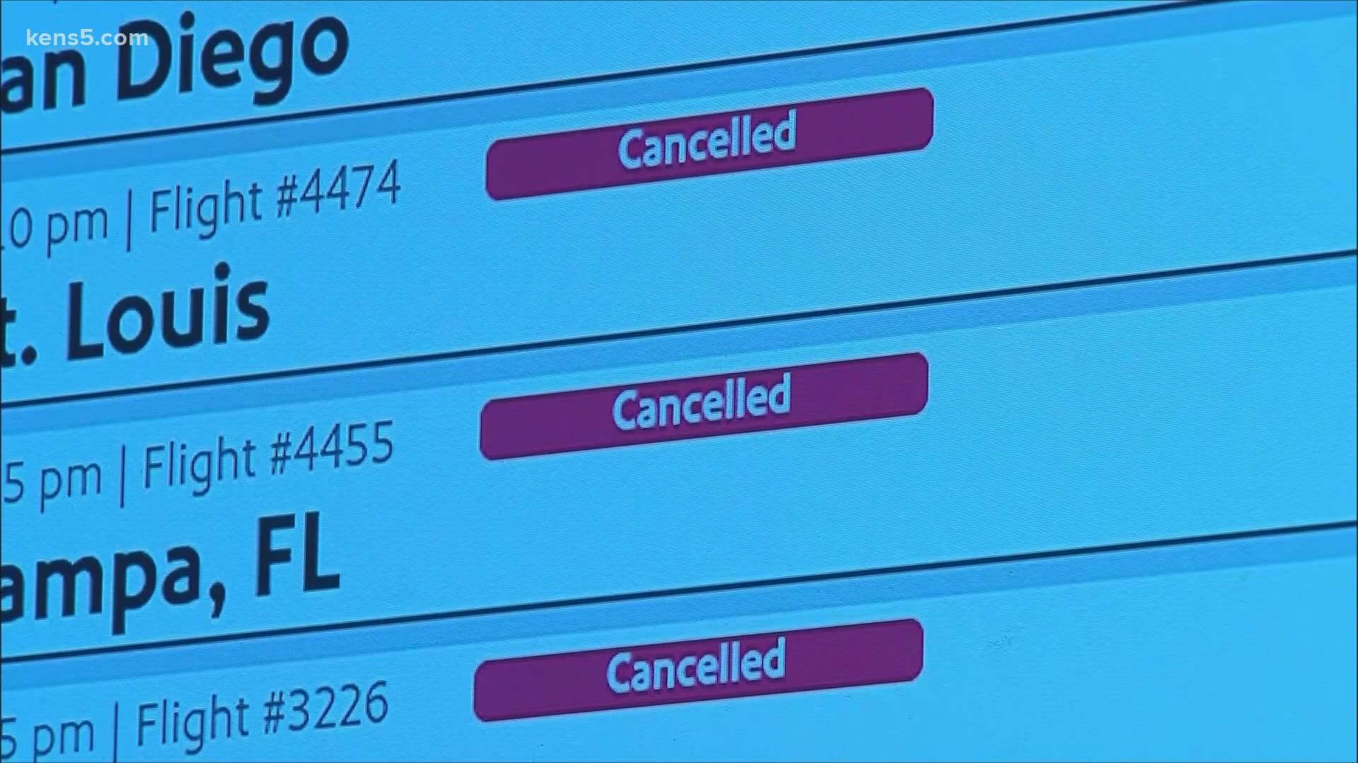 Southwest canceled nearly 2,000 flights nationwide, or 28% of its schedule. Southwest Airlines and passengers are claiming different causes for cancellations.
