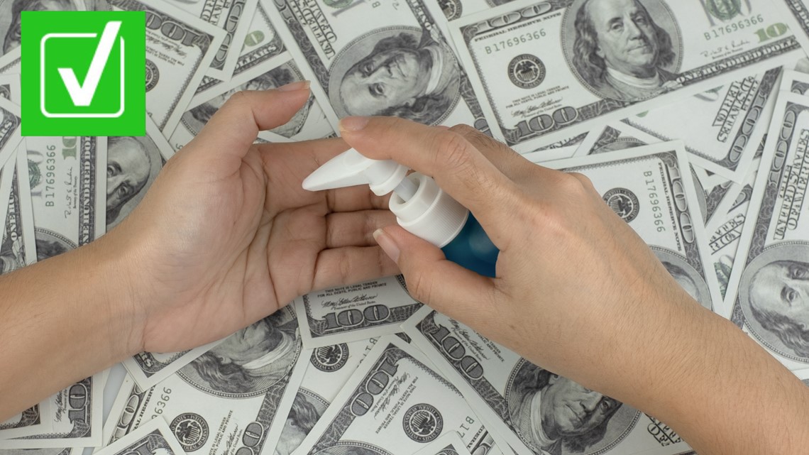 Yes, COVID can be transferred through money