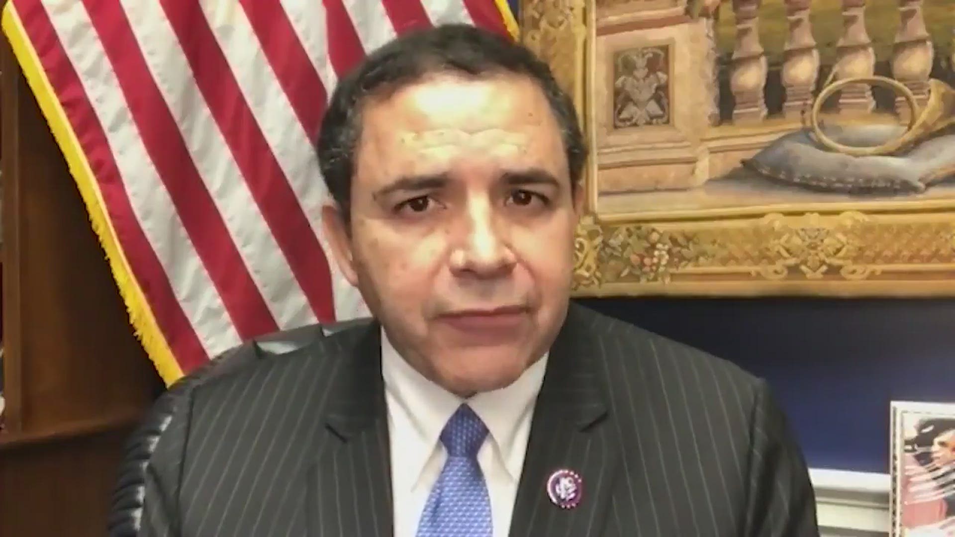 "I hope that there are legal consequences, criminal consequences for anybody that did what they did today," Cuellar said.