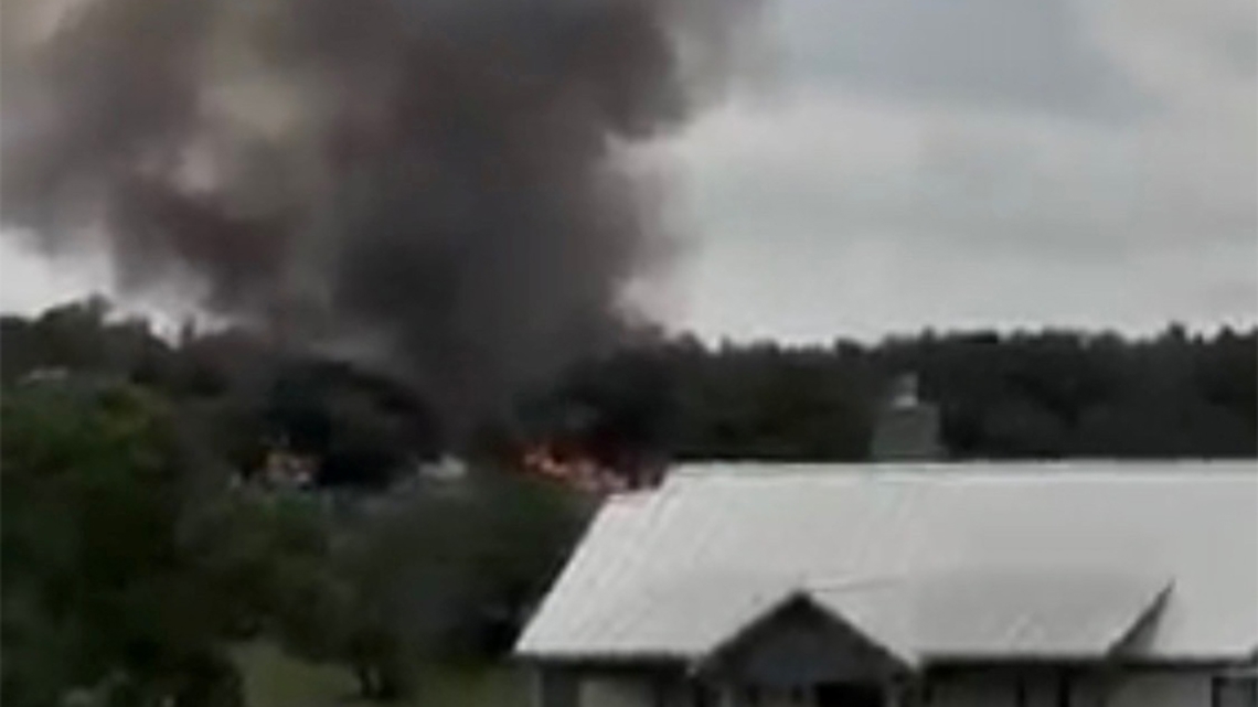 Officials said two people were identified at the scene and transported to hospitals in the San Antonio area by air and ground ambulance.