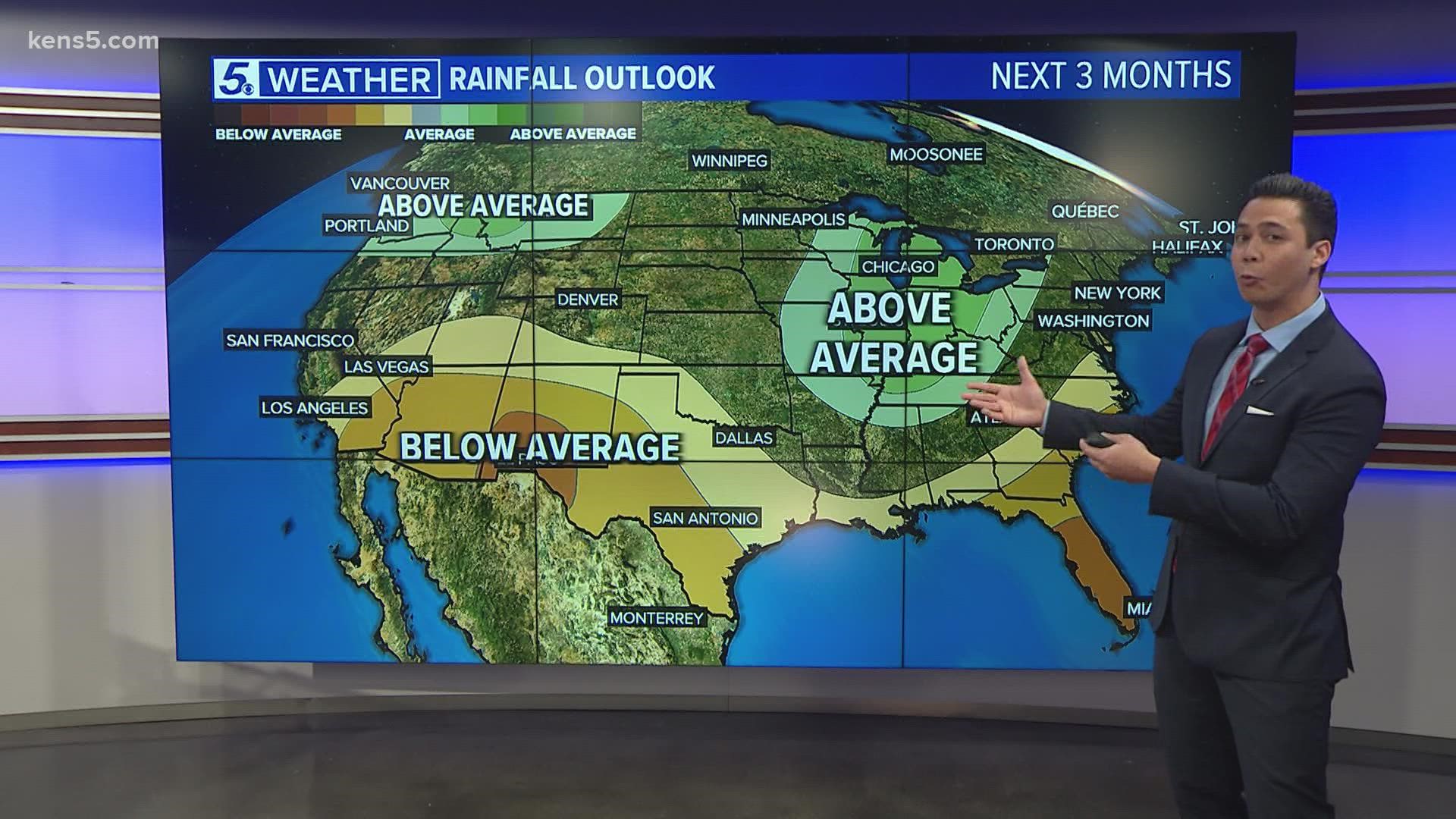 We're having dry and warm conditions for what could be the next couple months.