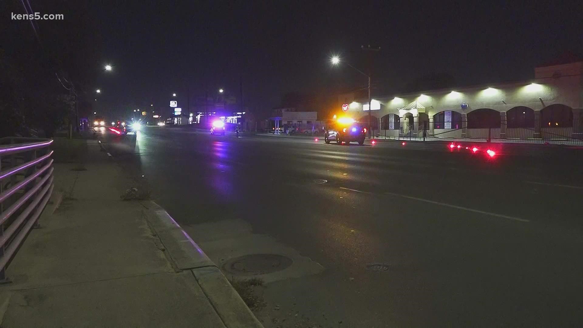 A woman was taken to University Hospital after she was hit by a driver who did not stop to render aid, the San Antonio Police Department said.