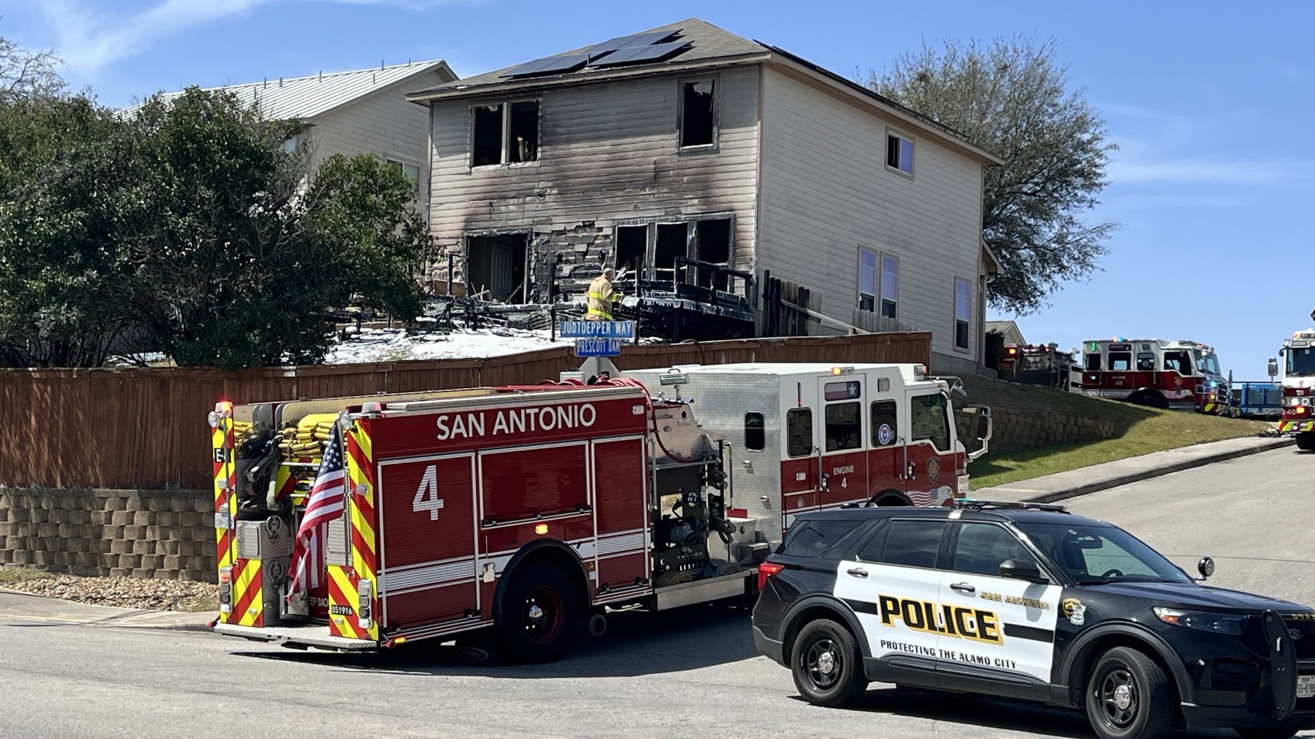 Stacey Way Fire Strong winds fuel house fire, causing heavy smoke damage, SAFD says ...