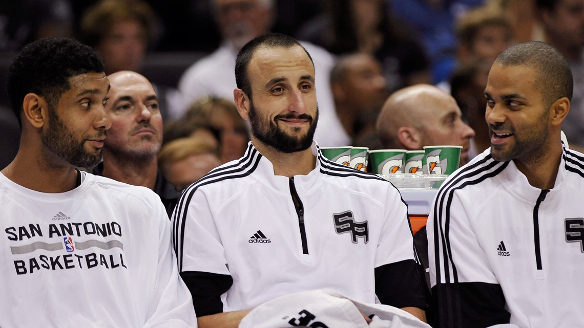 Spurs retire Manu Ginobili's jersey as former teammates, Gregg Popovich  share stories