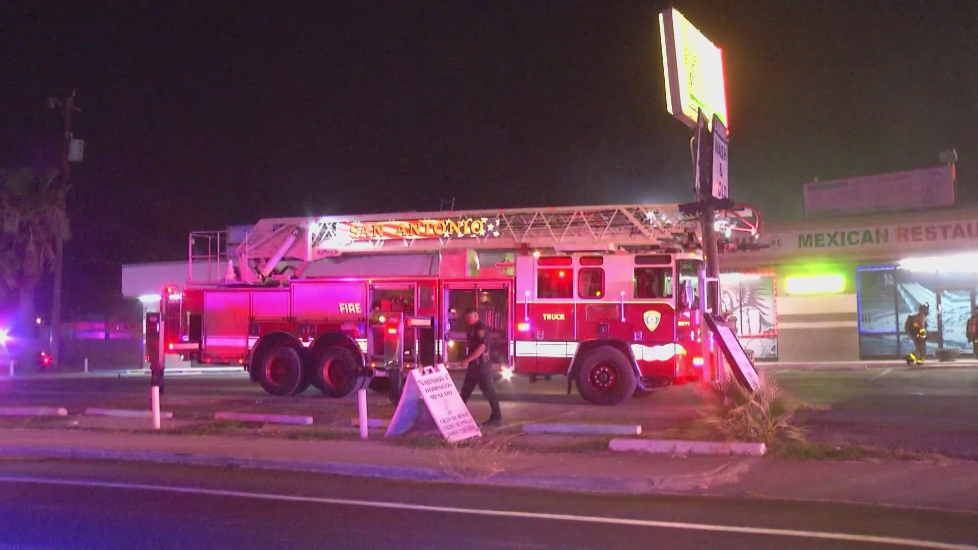 Firefighters say they found the fire burning in the back of the property near a broken window with burglar bars.