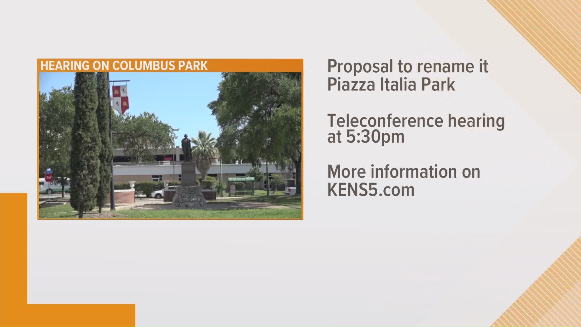 The city wants to hear from you about renaming Columbus Park.