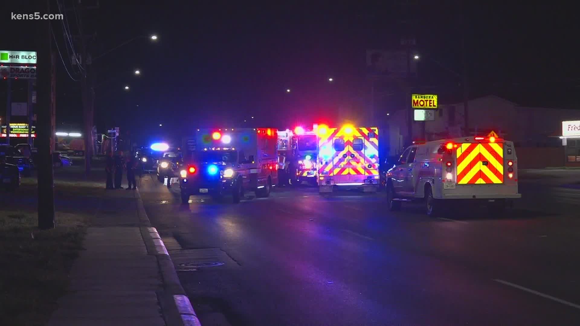 The accident happened around 9:20 p.m. at Bandera and Willard, near the intersection with Northwest 36th Street.