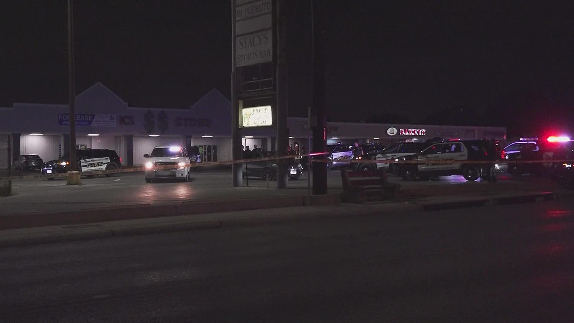 An overnight disturbance at a bar just north of downtown led to four people being shot, two of whom were critically injured.
