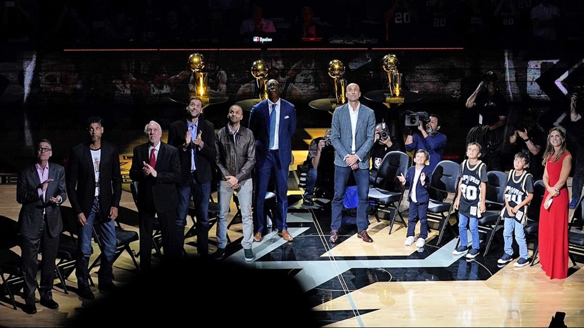 San Antonio Spurs retire Manu Ginobili's jersey during emotional ceremony, NBA News