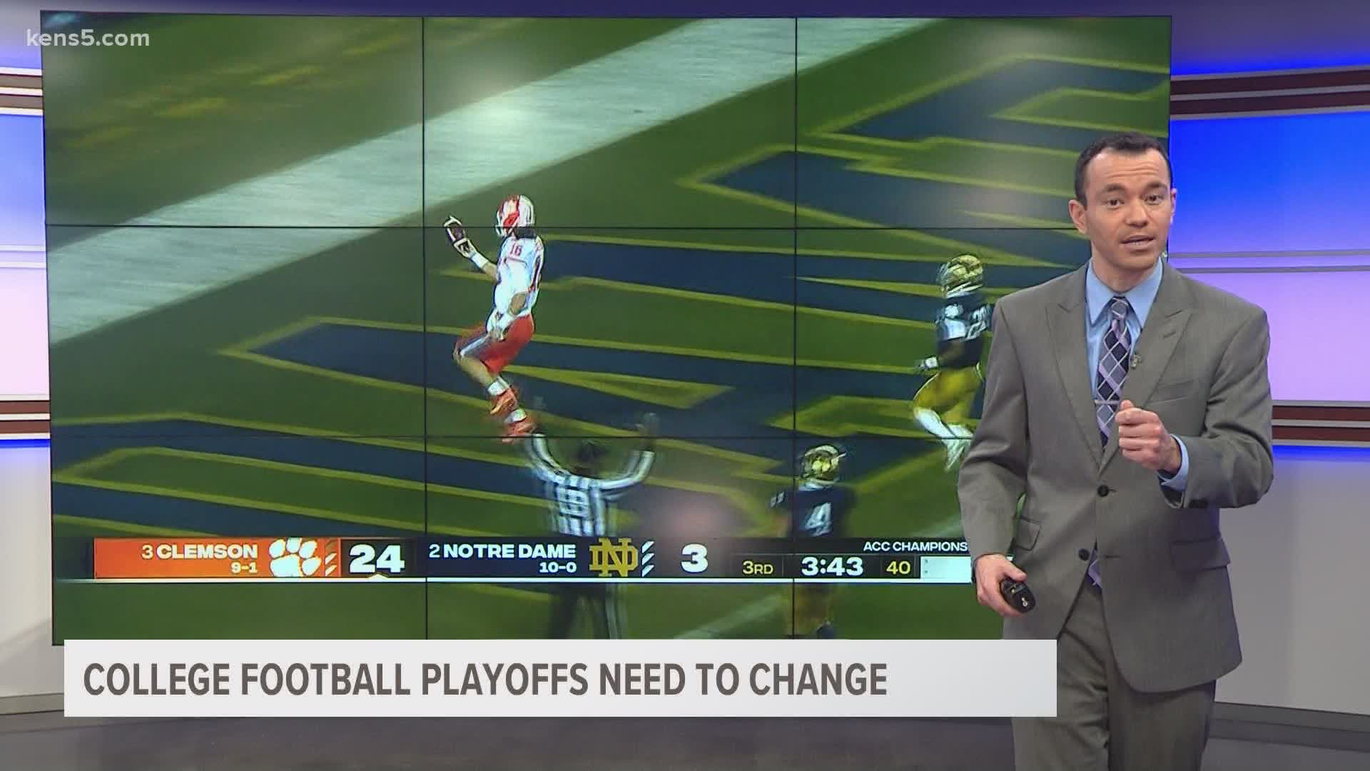 KENS 5's Evan Closky makes the case that change is needed with the way teams are selected to play in the College Football Playoff.