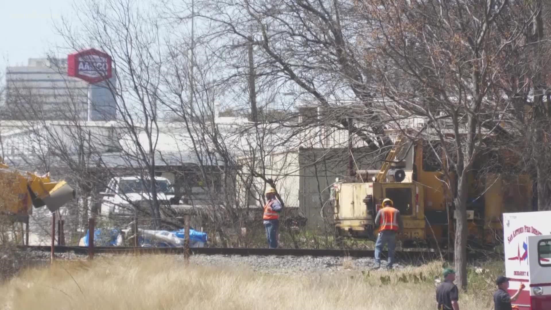 The man fell asleep on the train tracks and were hit by maintenance staff who weren't able to stop in time, officials say.