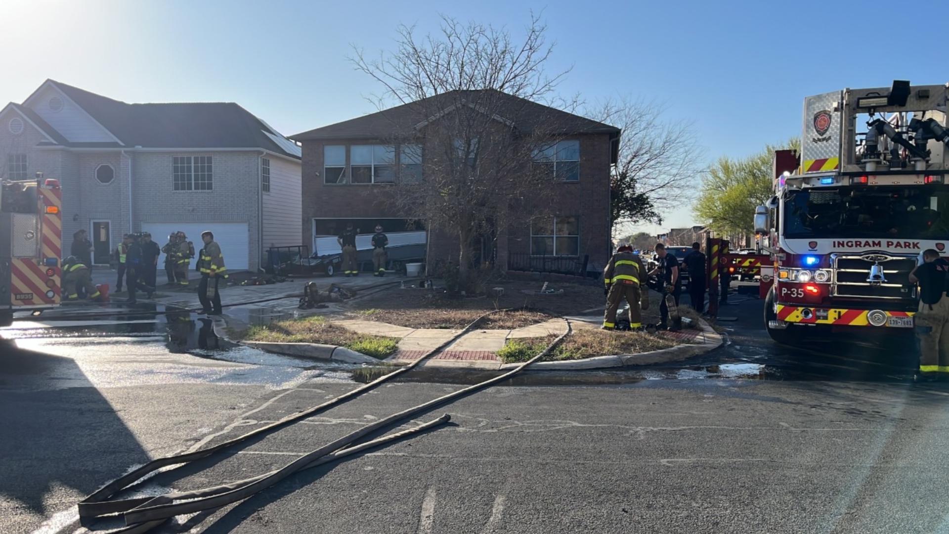 SAFD: Firefighters respond to active house fire on west side | kens5.com