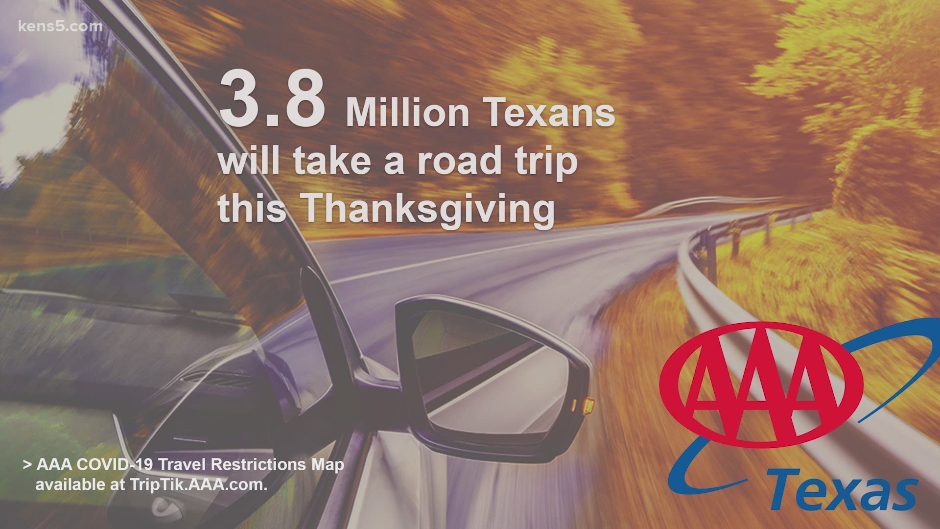 AAA Texas said 3.8 millions Texans are expected to hit the road during the Thanksgiving holiday. So when should you leave, and how should you prepare?