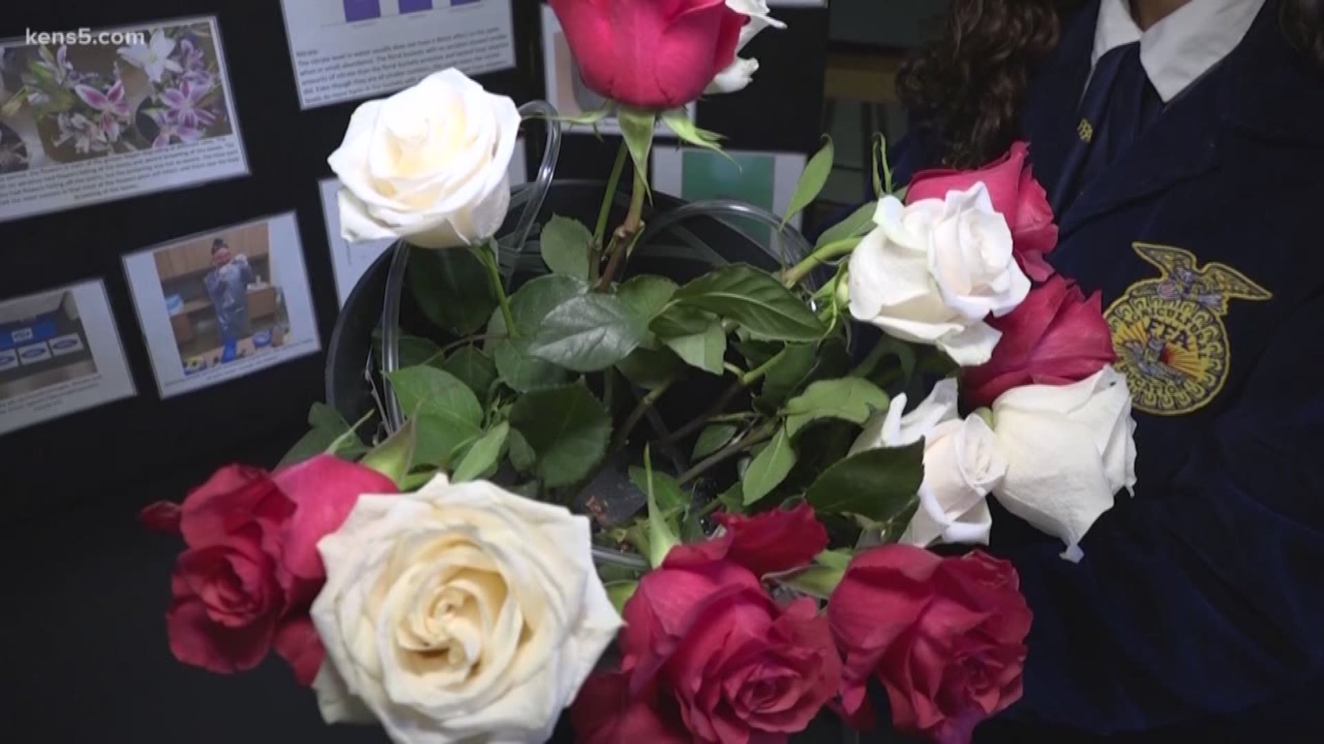 A female duo from James Madison High school's FFA program is hoping their prize-winning science fair project could one day be used in floral shops across the country.