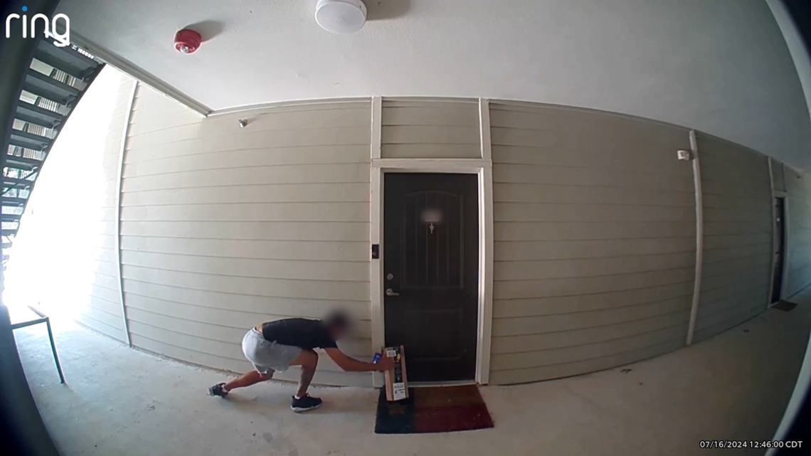 DoorDash delivery driver seen stealing Amazon package | kens5.com