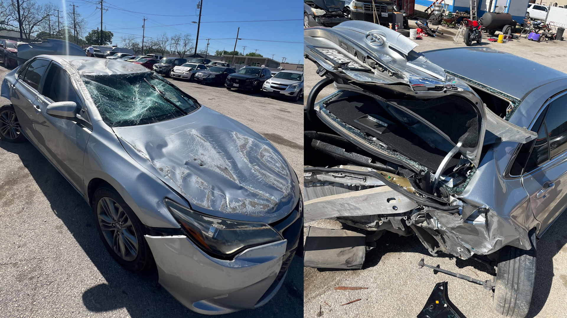 San Antonio couple lucky to be alive as big rig flips, drags them