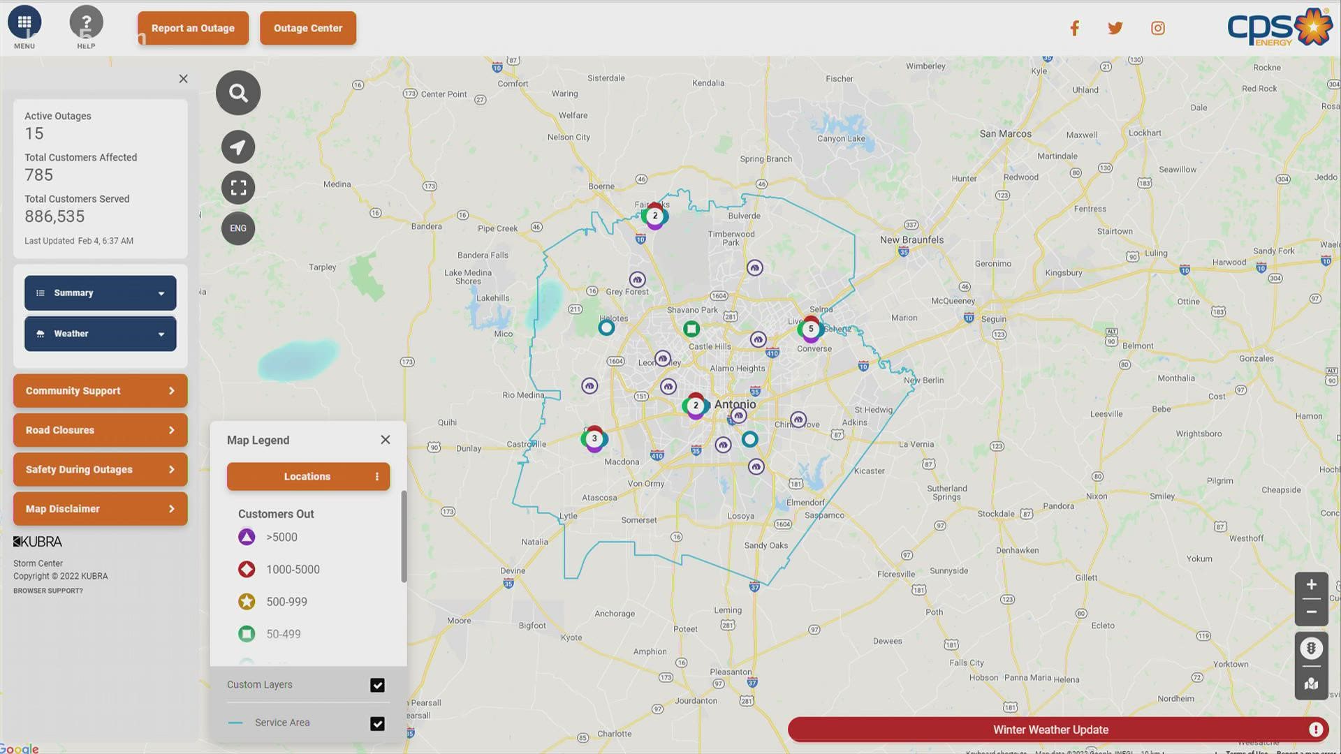 As of Friday morning, ERCOT's website shows that there is enough power to meet demand.