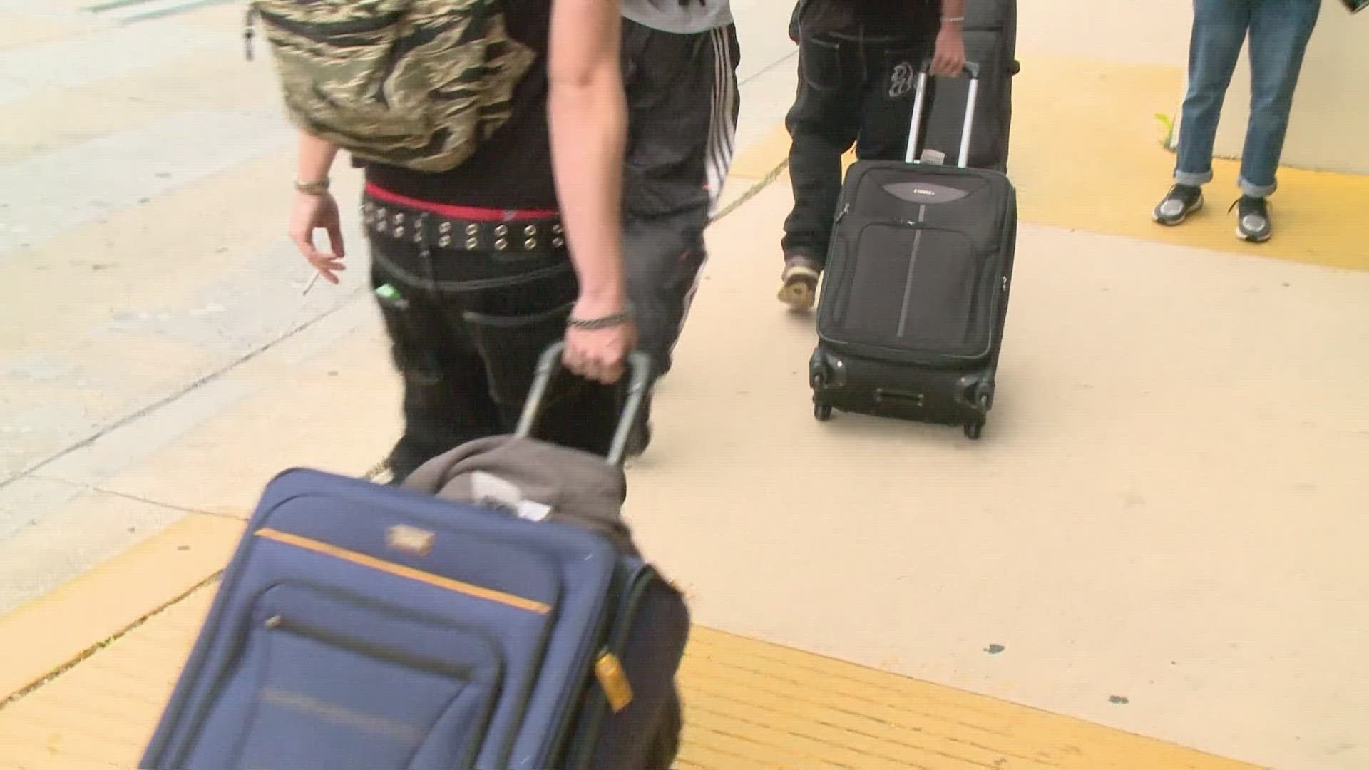 The airport has added new parking to handle the uptick in crowds.