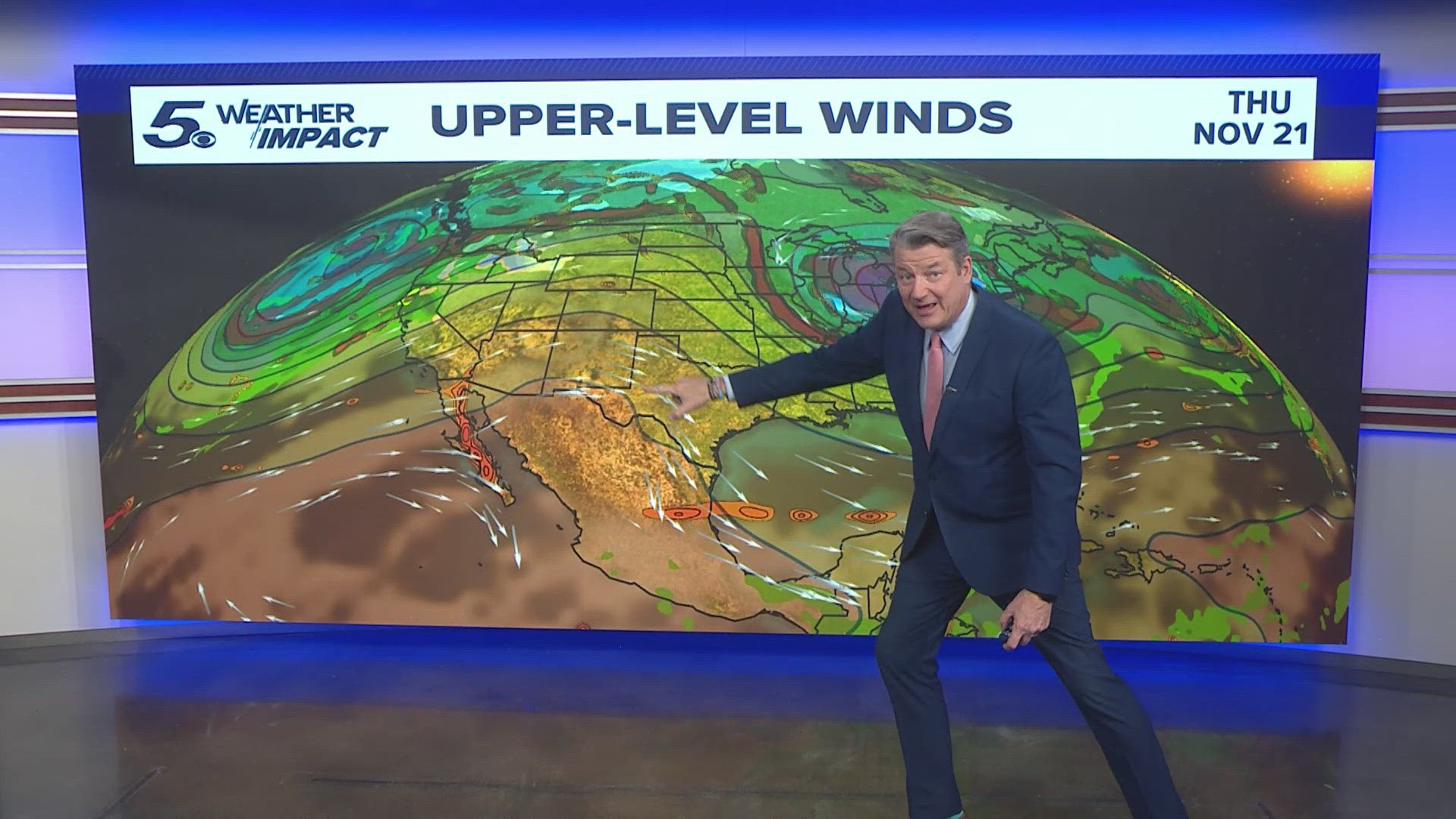 Temperatures will dip Thursday before recovering later in the day.