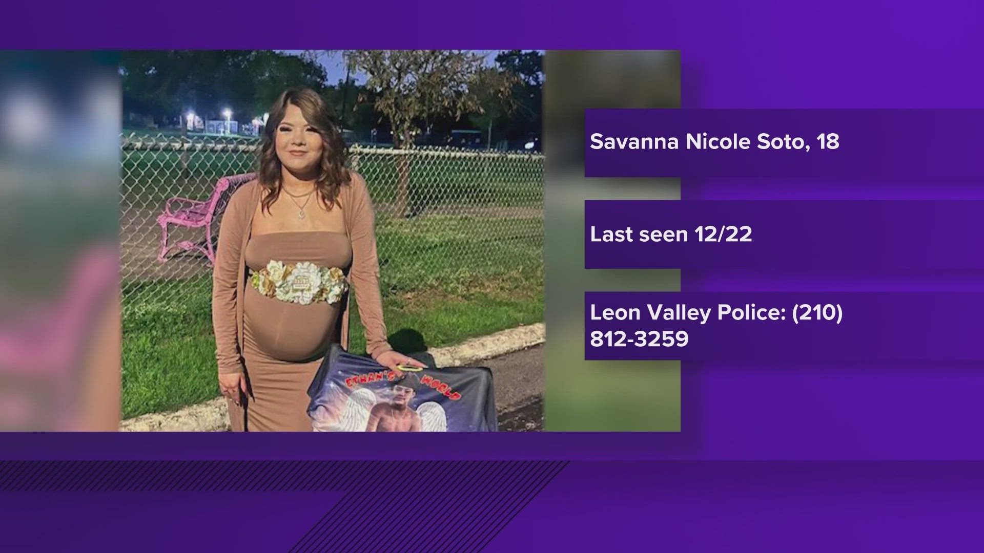 Gloria Cordova said her daughter, Savanah Nicole Soto, was a week past her due date but never showed up at the hospital Saturday to begin labor.