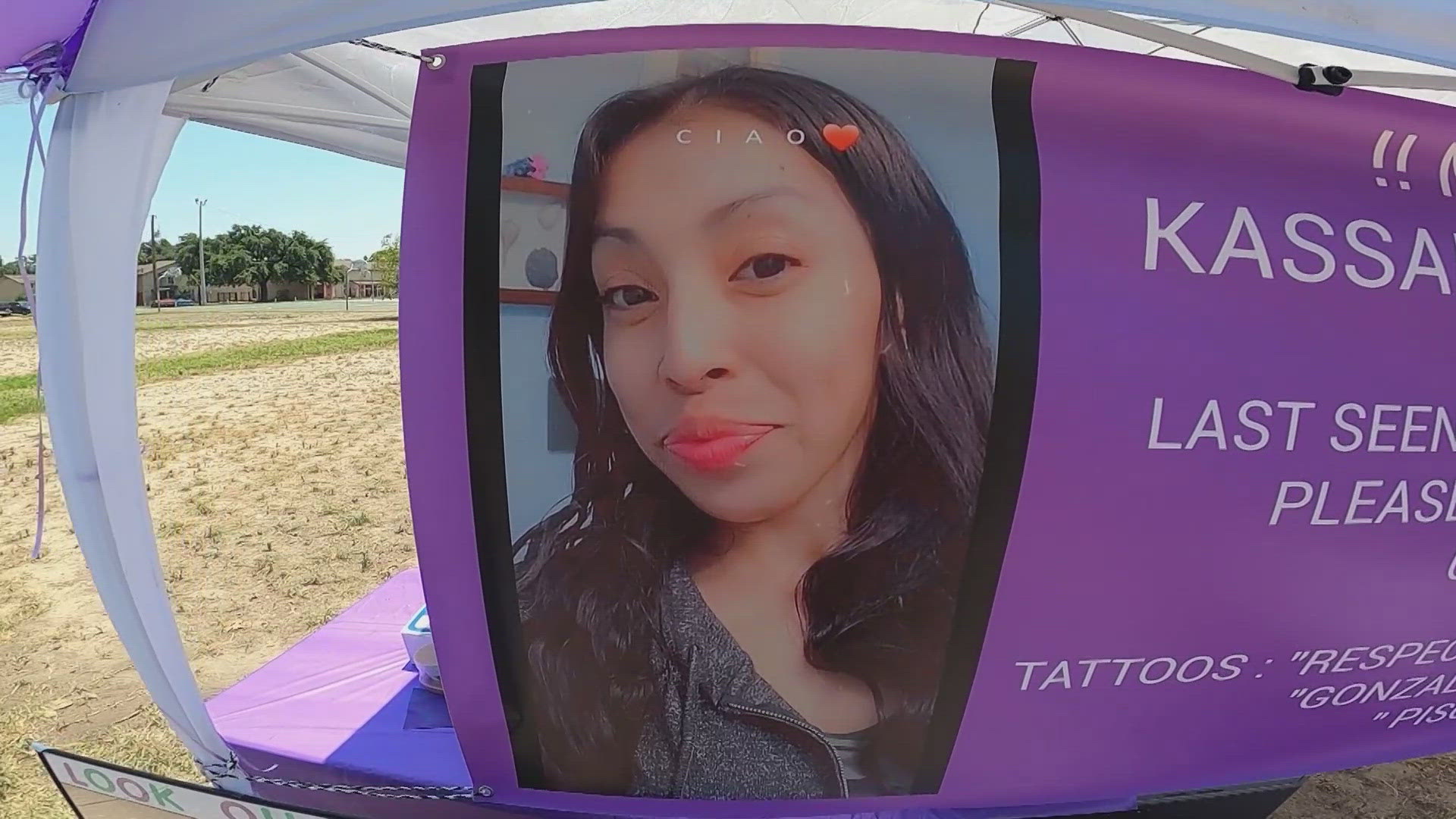 On Sunday the family held an outreach event to raise awareness in Kassandra's disappearance.