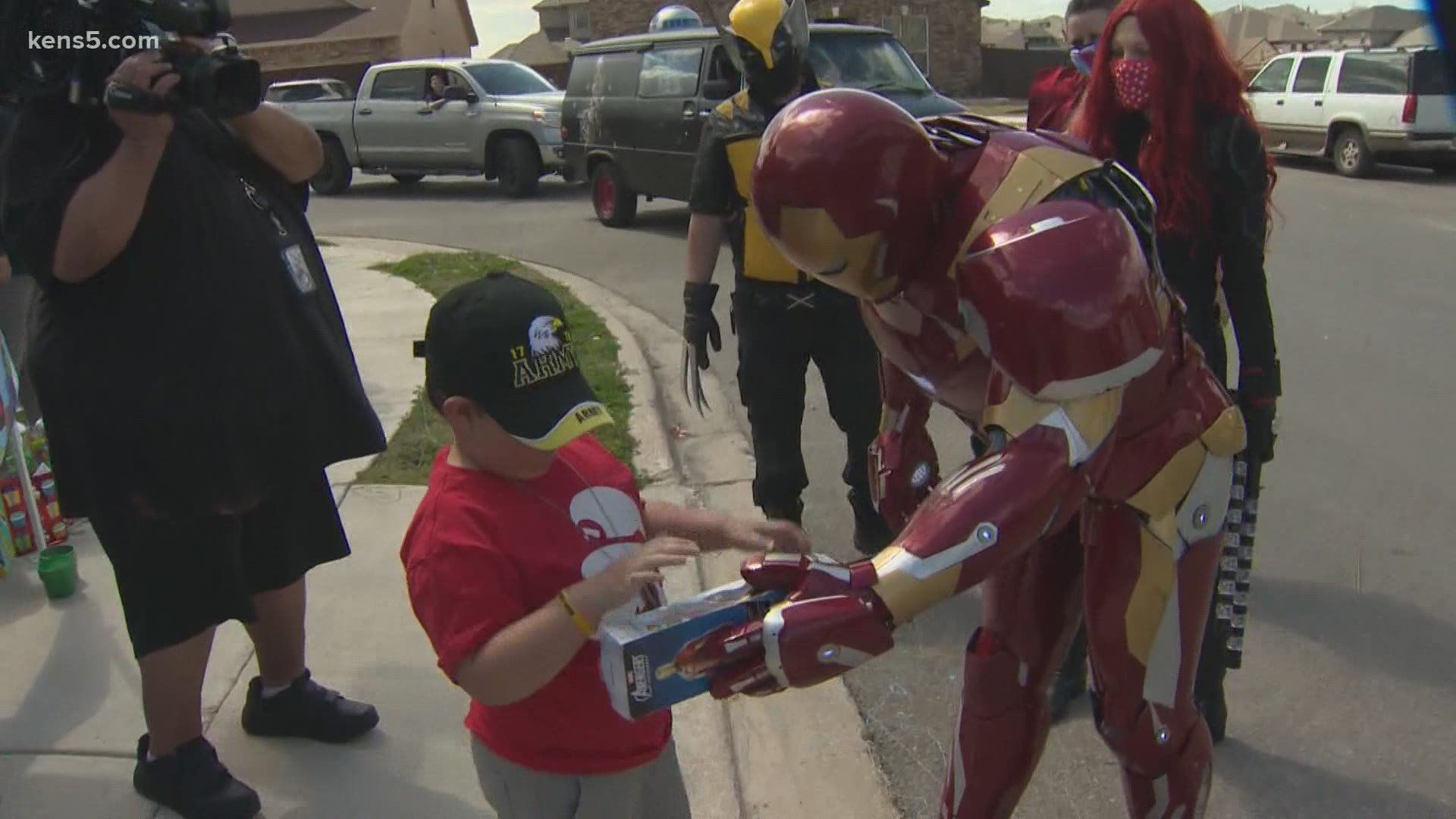 Young Mateo is battling a rare form of brain cancer. On Saturday, neighbors threw him a parade to show that they had his back.