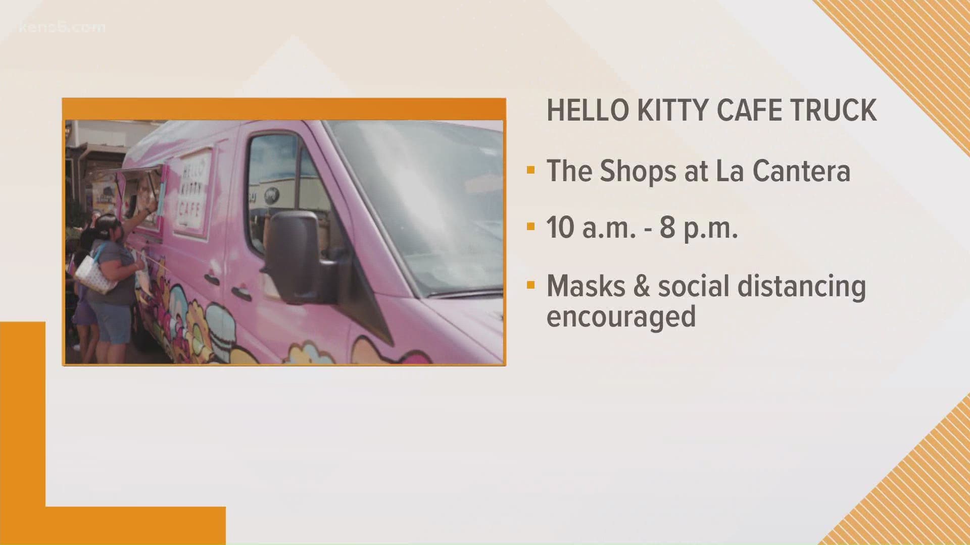 The Hello Kitty Cafe Truck will be making a stop in the Alamo City and bringing along pretty of sweet treats for fans. Digital Journalist Megan Ball shares more.