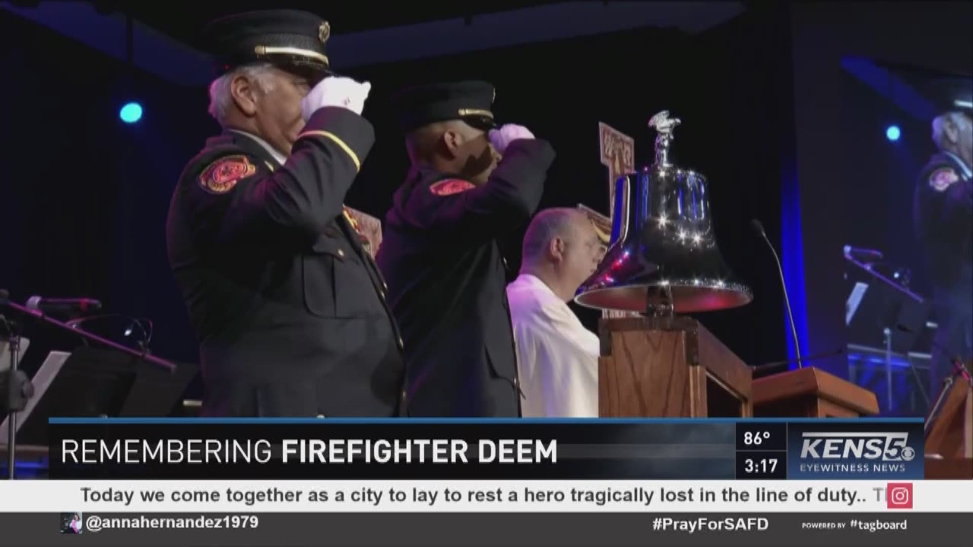 Fallen SAFD firefighter Scott Deem honored with final 'Ringing of the