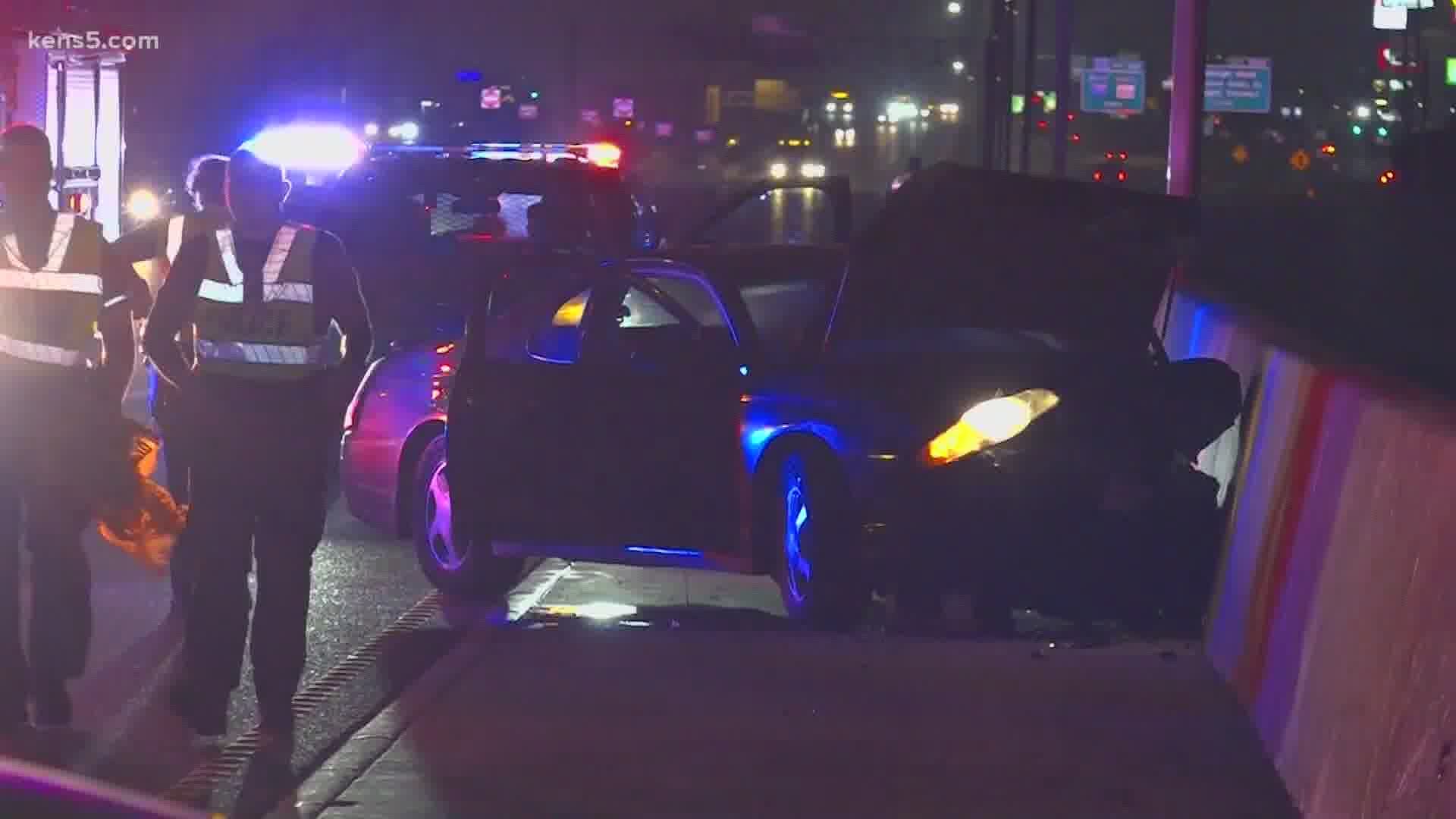 Officers found the victim's car crashed into the center median around 12:45 a.m.