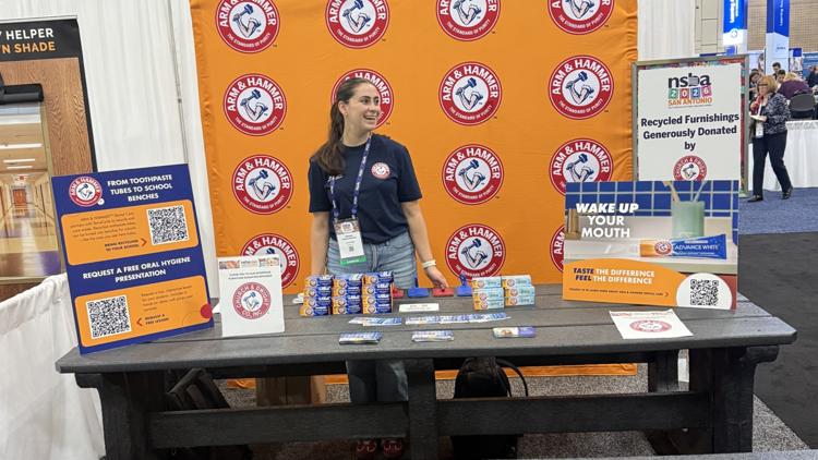 Recycled toothpaste tubes turn into benches and tables for San Antonio ...