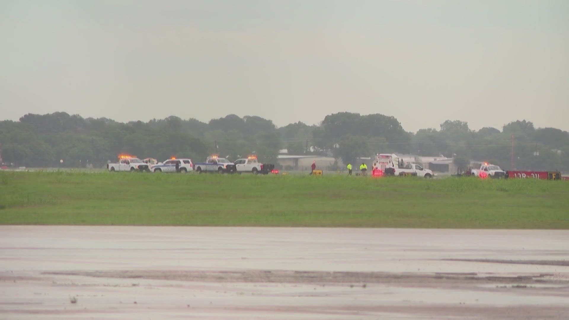 On Monday, a lightning strike led to a ground stop at one of Houston's major airports.