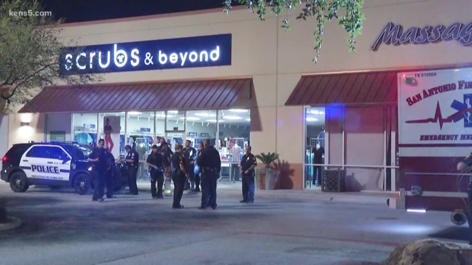 Two men in their 20s with gunshot wounds were dropped off at the Alamo Ranch shopping center.