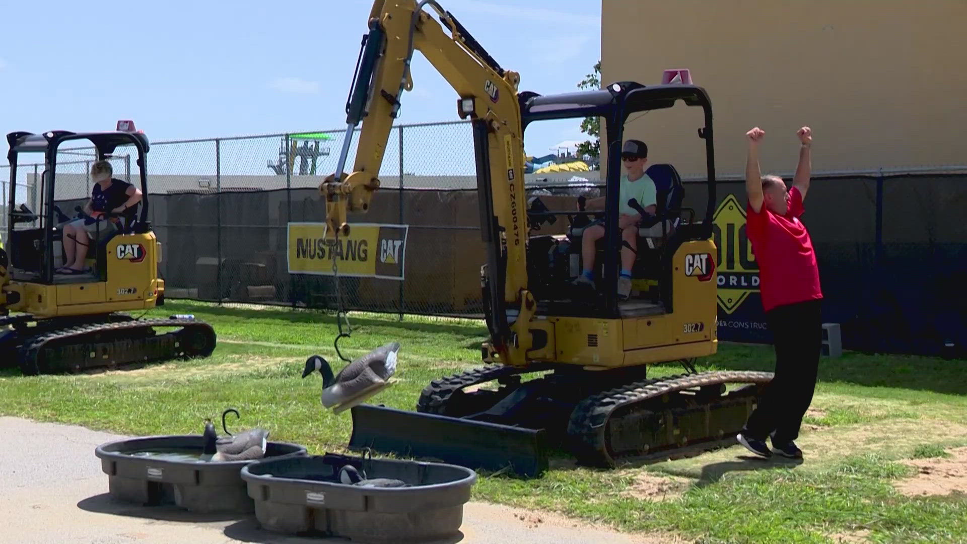 Dig World in Katy allows kids to use real construction equipment.