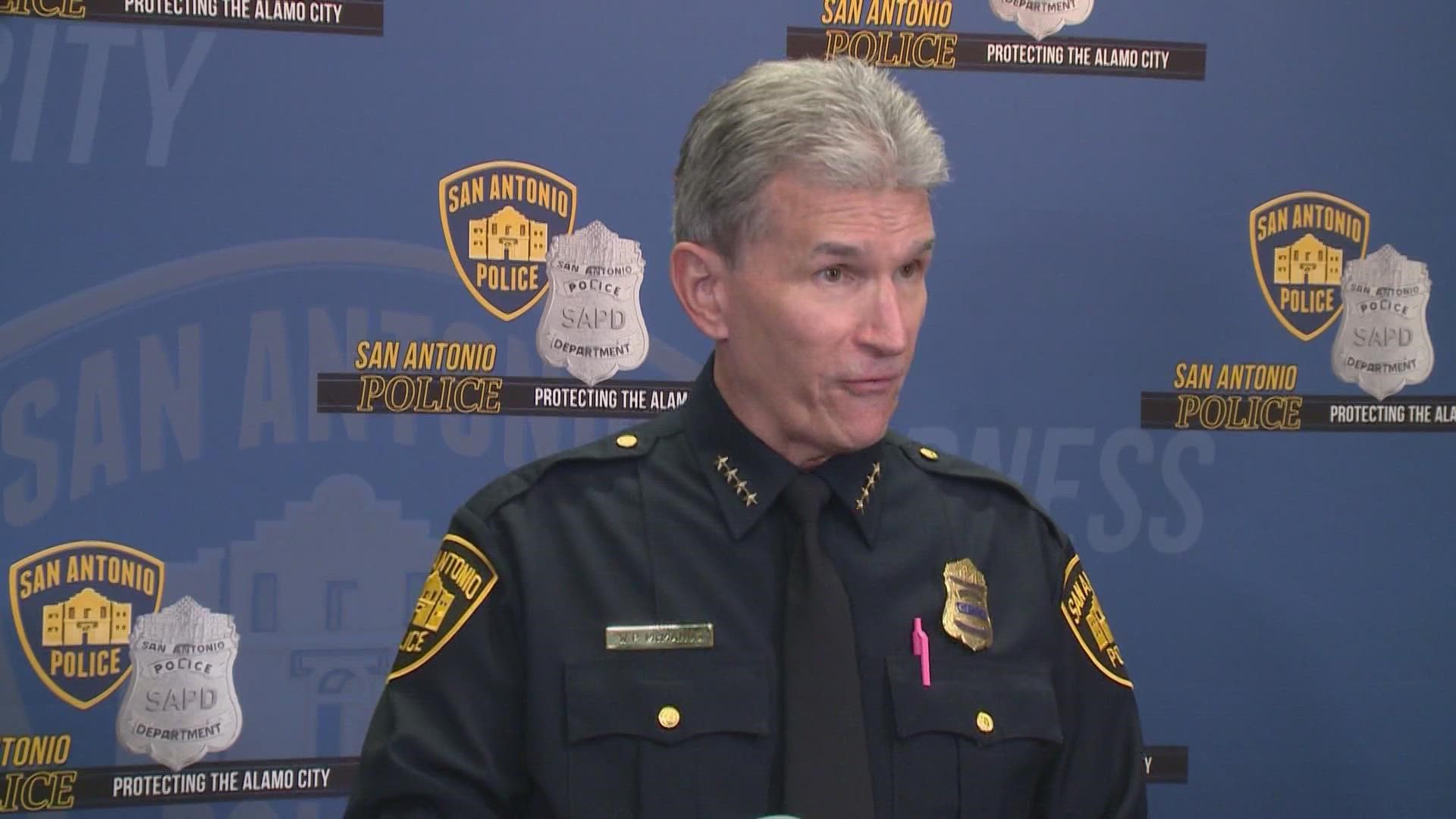 SAPD's top cop says he has no plans to change training after a fired officer was charged in shooting of the unarmed teen.