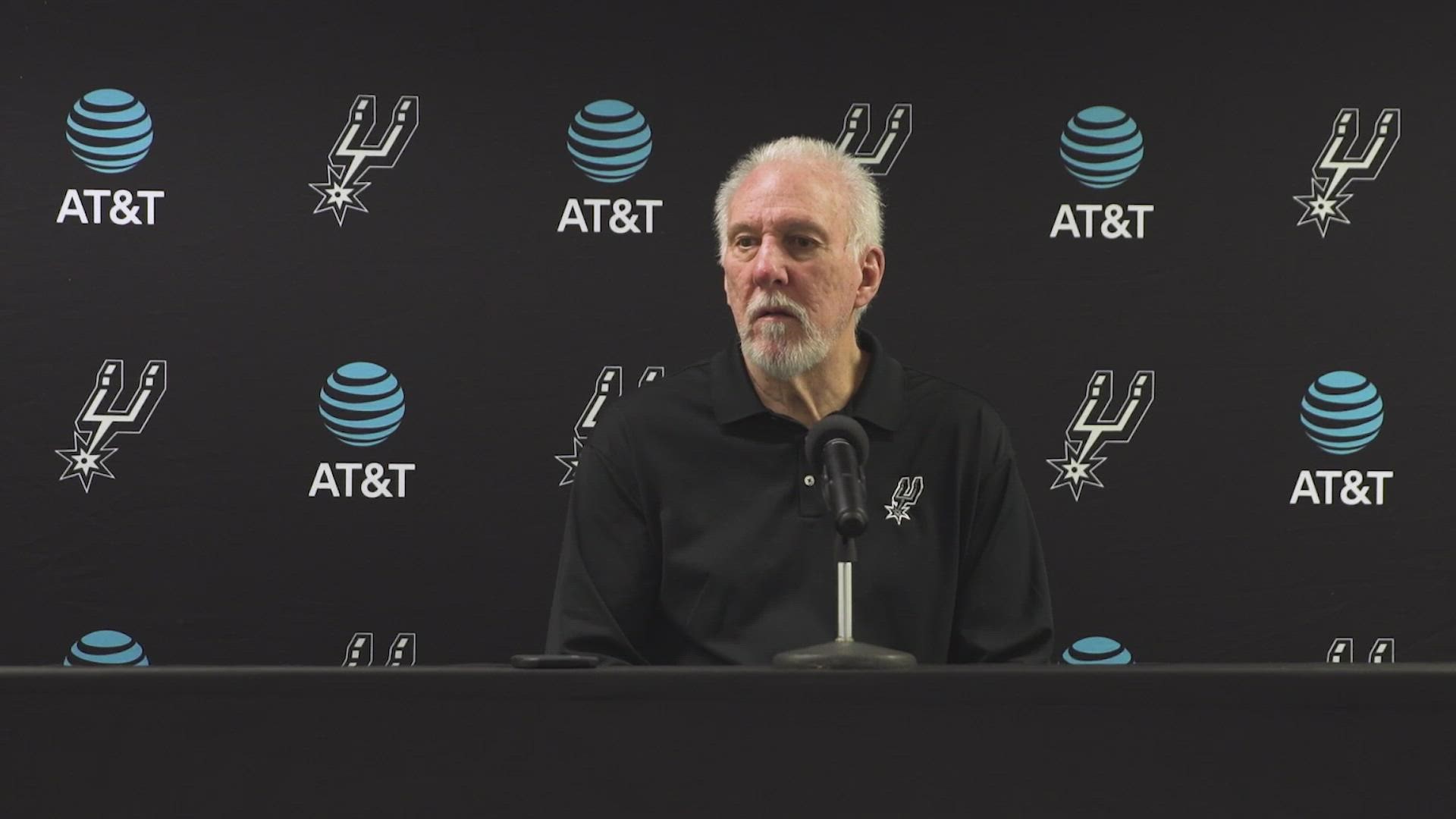 "We've had some really good wins against some really good teams earlier in the year, and we've been inconsistent for a few games," Pop said.