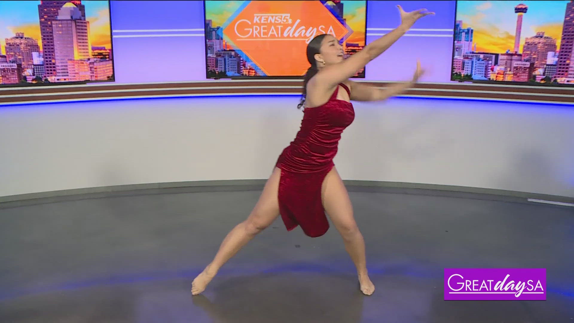 Roma learns more about the Human Artist Dancer non-profit dance scholarship. 