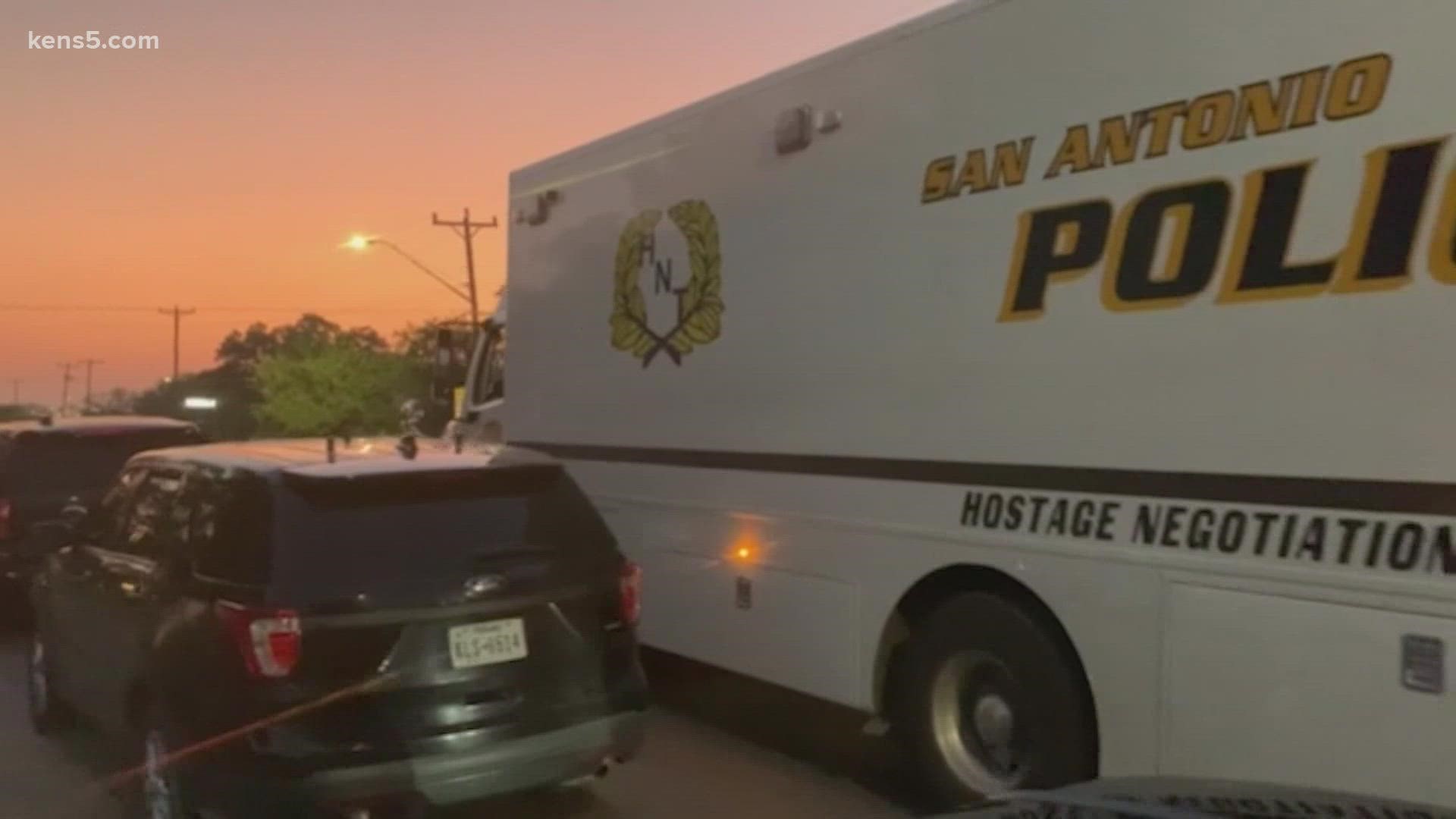 A San Antonio Police SWAT team is at a home near west Southcross Boulevard and Adolf Street.