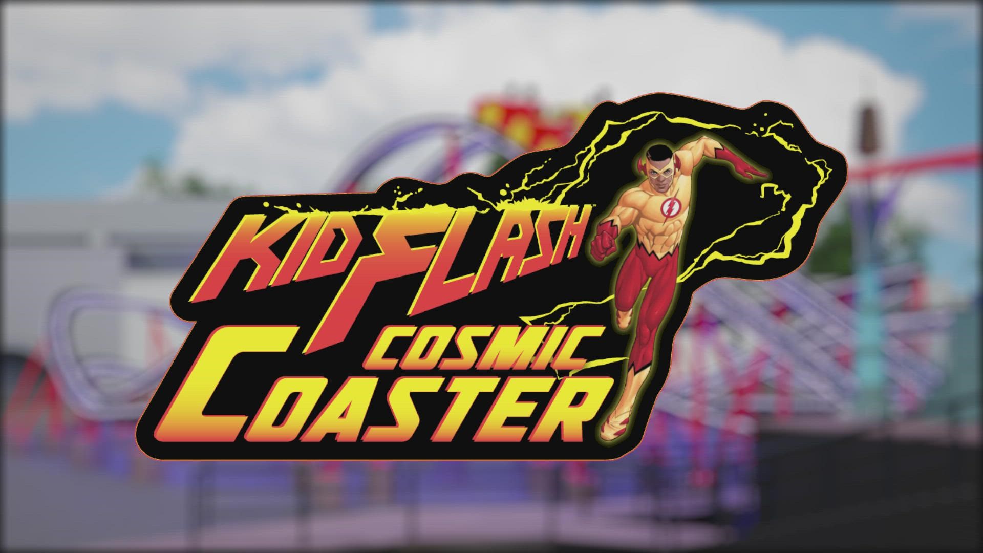 The all-new KID FLASH Cosmic Coaster is a twin-tracked roller coaster featuring single-rail track and comfortable seating for both adults and kids.
