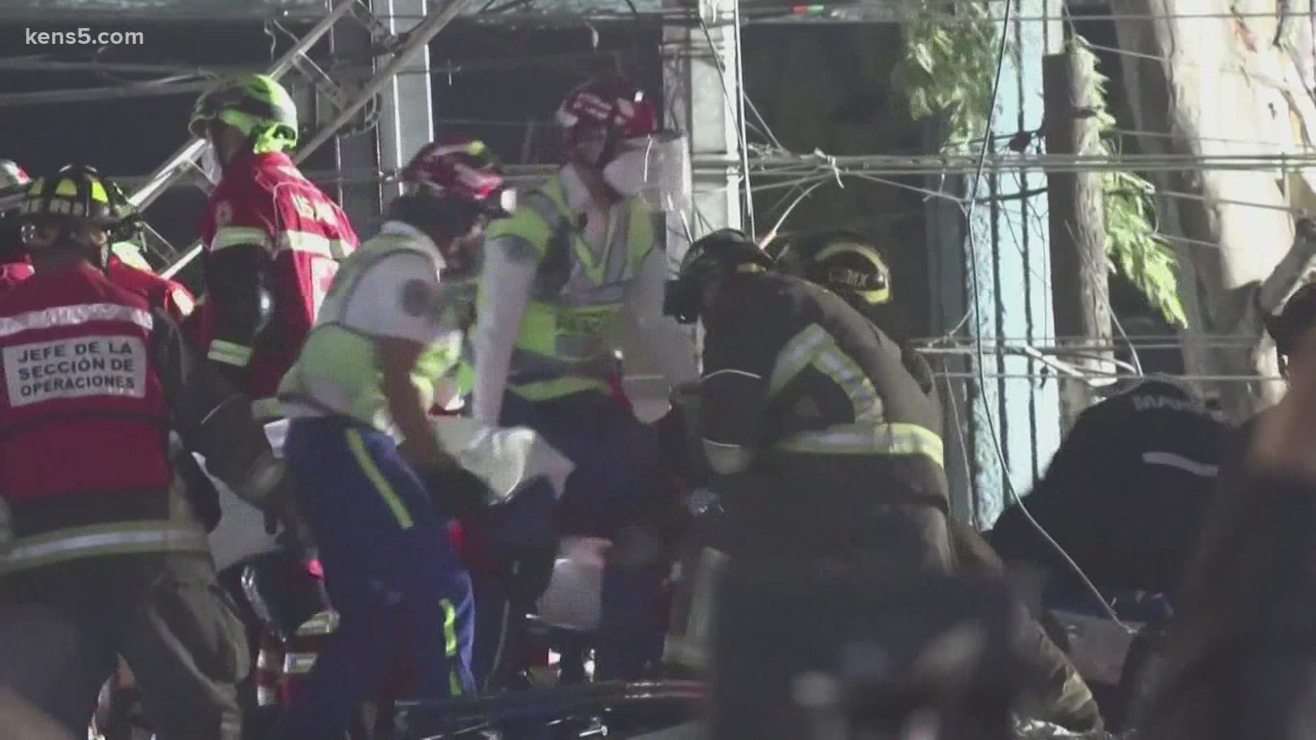 Mexico City officials say children are among the dead in the tragedy.