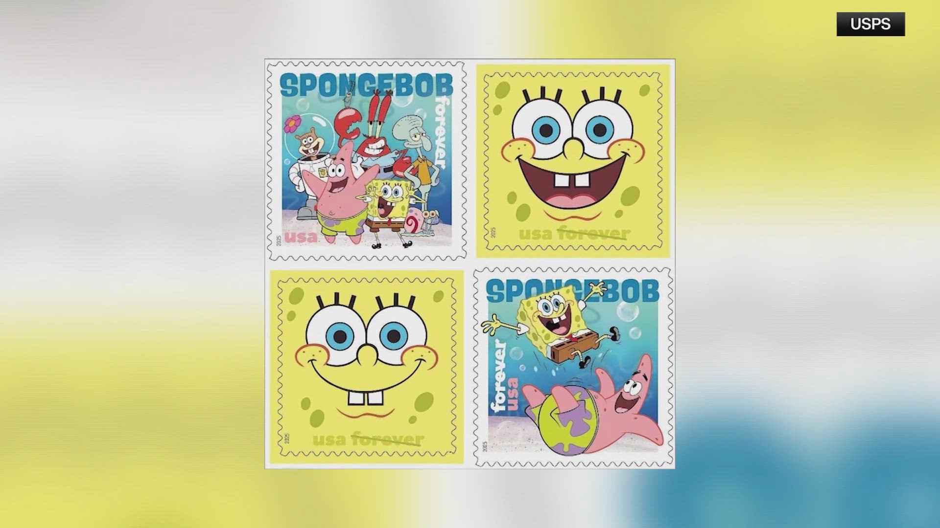 The four stamps in this collection highlight beloved characters from the show. 