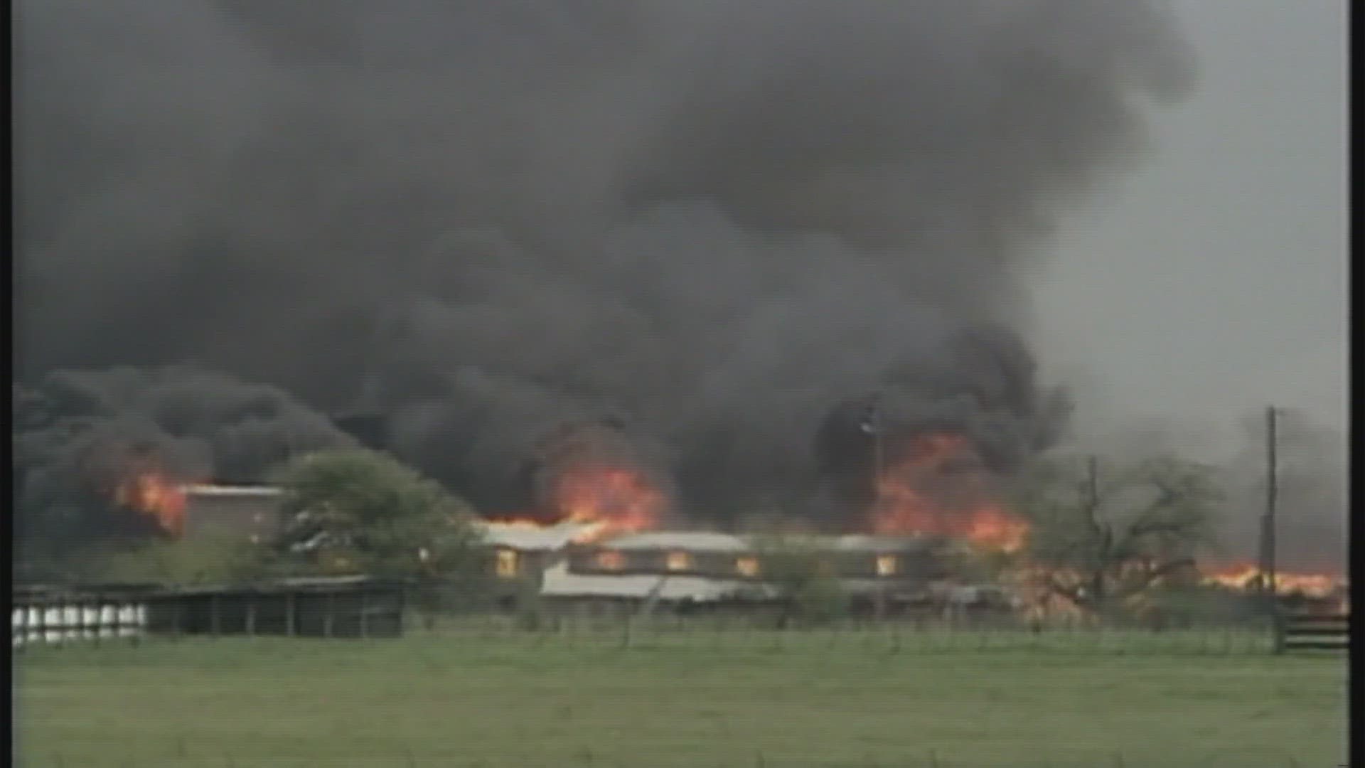 Officials say 82 Branch Davidians including 24 children were killed in the incident.