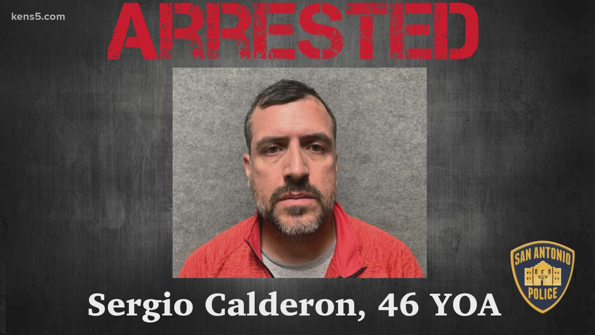 Police said 46-year-old Sergio Calderon was arrested near Bulverde Road and Evans Road as he was attempting to expose himself to children who were on a school bus.